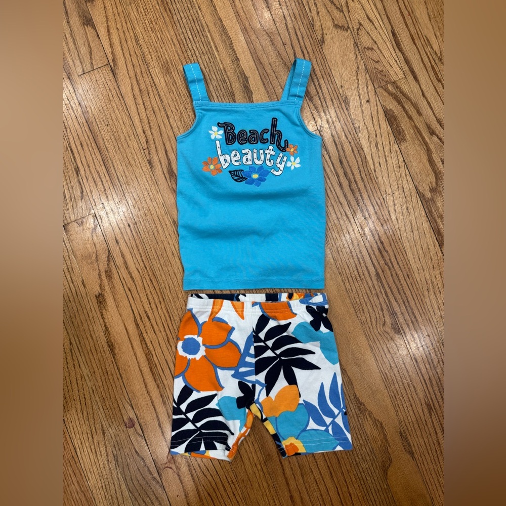 Girls Gymboree Matching Short Outfit Size 5